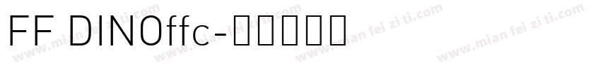 FF DINOffc字体转换
